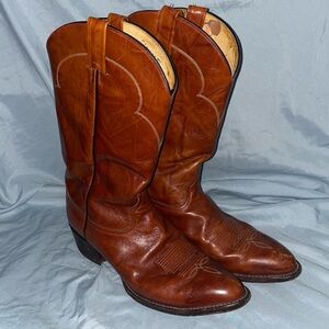 Tony Lama Brown/Tan Leather Cowboy Boost - Style 5084 - Size 13 B